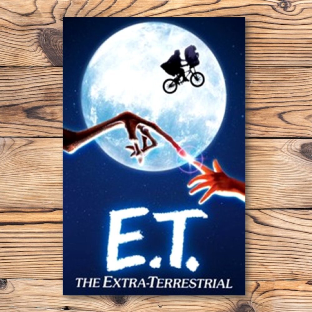 E.T. The Extra-Terrestrial Retro Movie Poster Refrigerator Locker Fridge Magnet